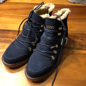 Sporto Katie Waterproof Suede LaceUp Boot SIZE 8.5